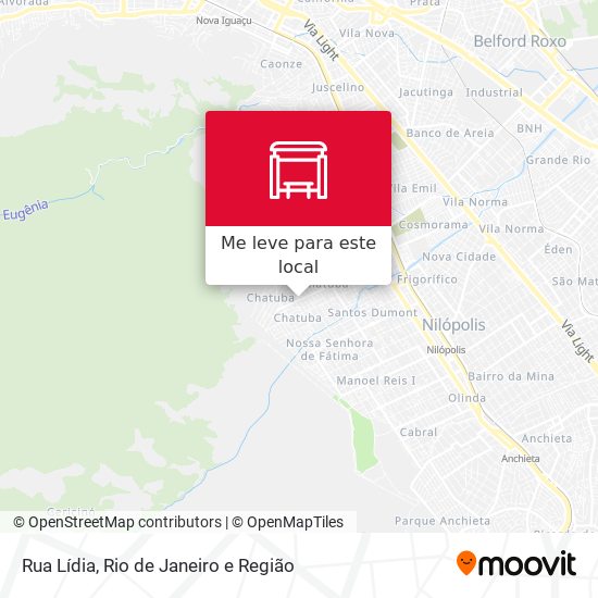 Rua Lídia mapa