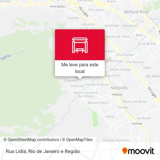 Rua Lídia mapa