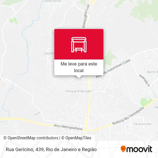 Rua Gericino, 439 mapa