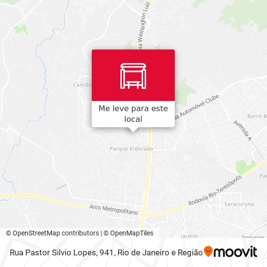 Rua Pastor Silvio Lopes, 941 mapa