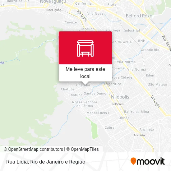 Rua Lídia mapa