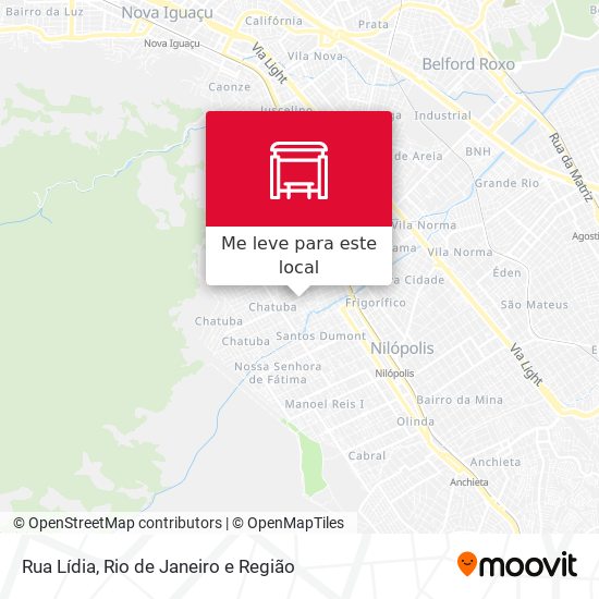 Rua Lídia mapa