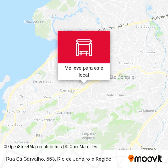 Rua Sá Carvalho, 553 mapa