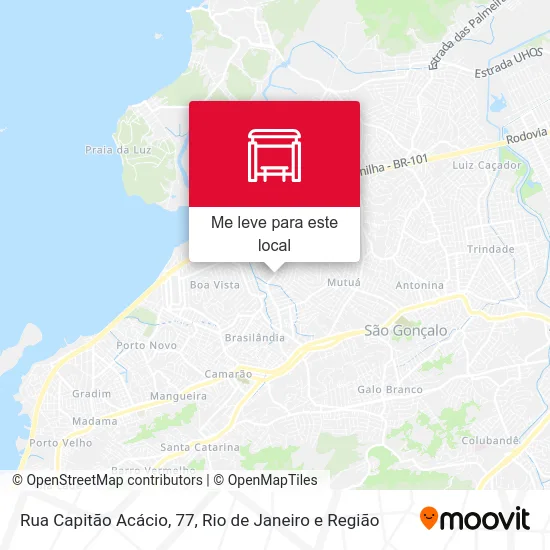 Rua Capitão Acácio, 77 mapa
