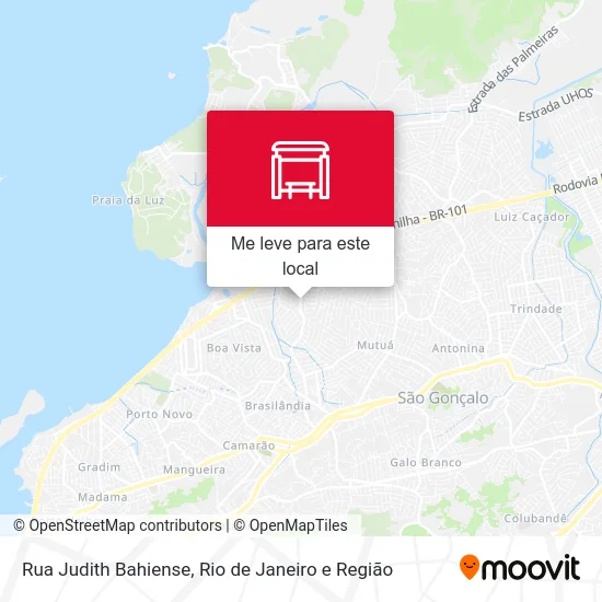 Rua Judith Bahiense mapa