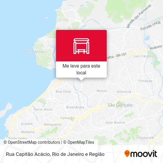 Rua Capitão Acácio mapa