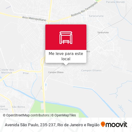 Avenida São Paulo, 235-237 mapa