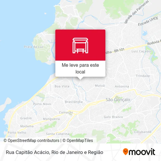 Rua Capitão Acácio mapa