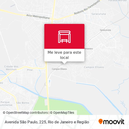 Avenida São Paulo, 225 mapa