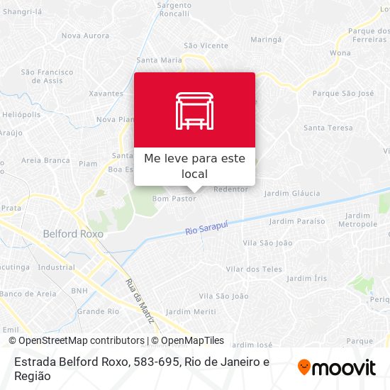 Estrada Belford Roxo, 583-695 mapa