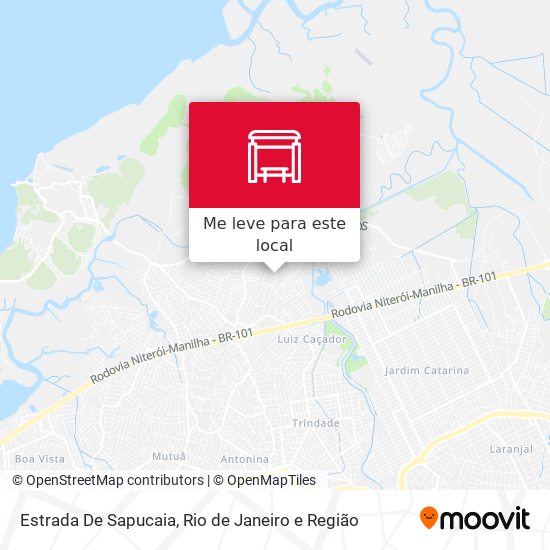 Estrada De Sapucaia mapa