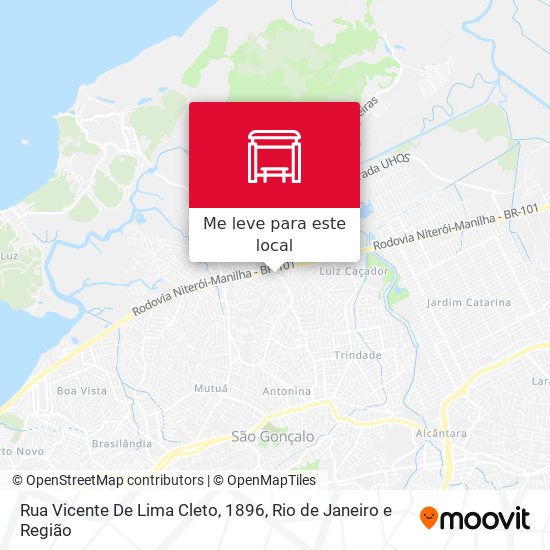 Rua Vicente De Lima Cleto, 1896 mapa