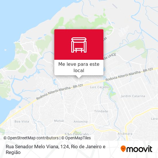 Rua Senador Melo Viana, 124 mapa