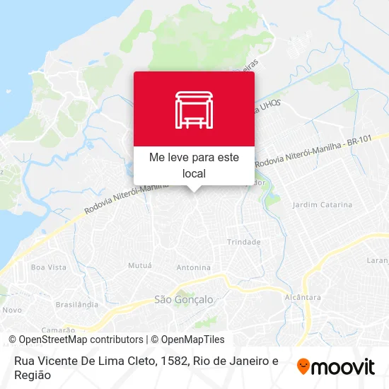 Rua Vicente De Lima Cleto, 1582 mapa