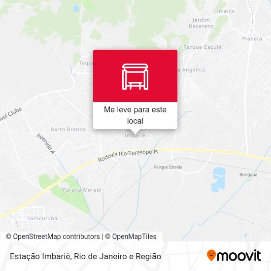 Estação Imbariê mapa
