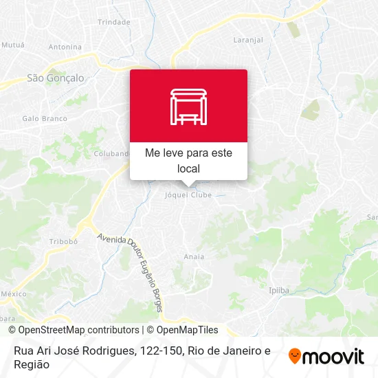 Rua Ari José Rodrigues, 122-150 mapa