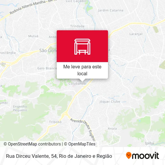 Rua Dirceu Valente, 54 mapa
