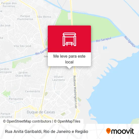 Rua Anita Garibaldi mapa