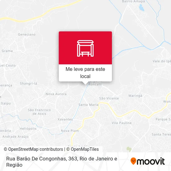 Rua Barão De Congonhas, 363 mapa