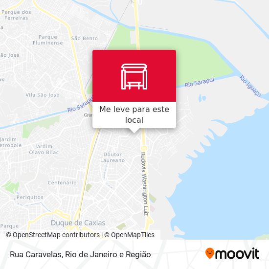 Rua Caravelas mapa