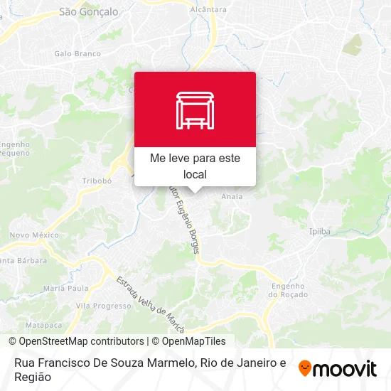 Rua Francisco De Souza Marmelo mapa