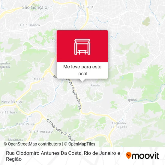 Rua Clodomiro Antunes Da Costa mapa