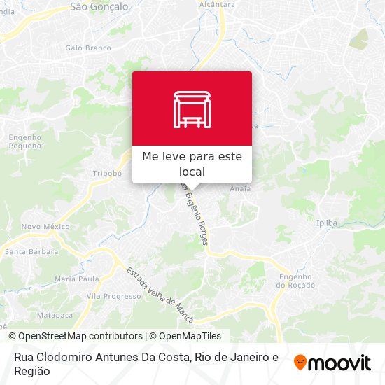 Rua Clodomiro Antunes Da Costa mapa