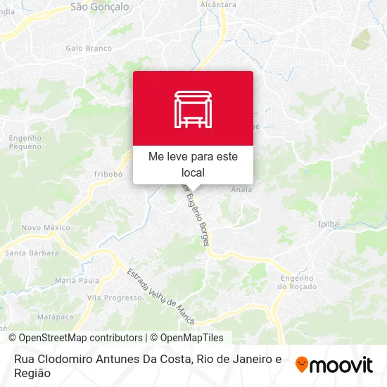Rua Clodomiro Antunes Da Costa mapa