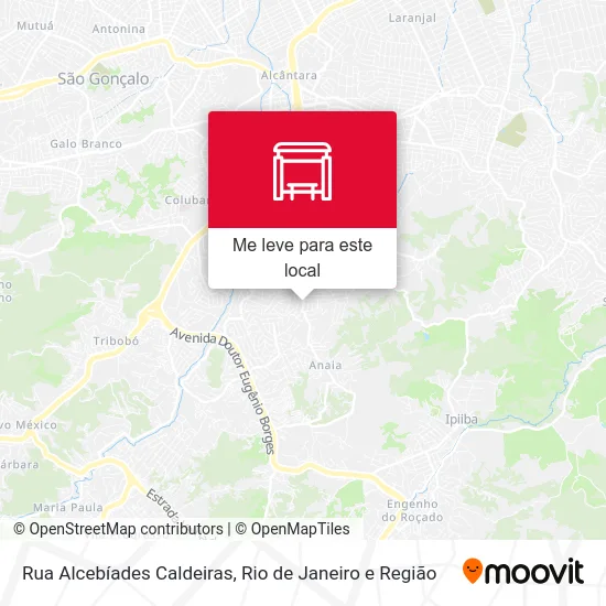 Rua Alcebíades Caldeiras mapa