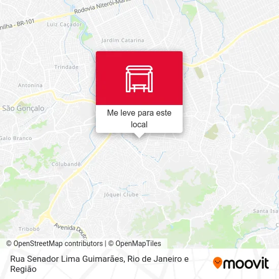 Rua Senador Lima Guimarães mapa