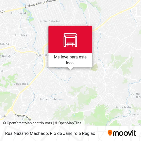 Rua Nazário Machado mapa