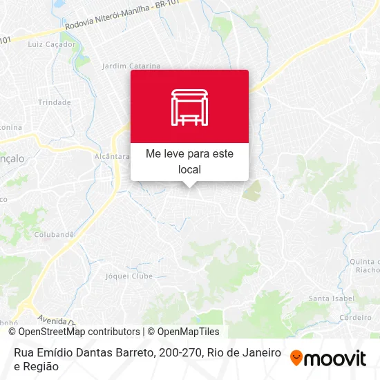 Rua Emídio Dantas Barreto, 200-270 mapa