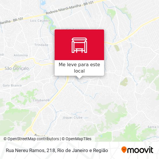 Rua Nereu Ramos, 218 mapa