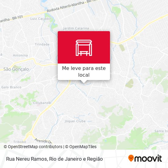 Rua Nereu Ramos mapa