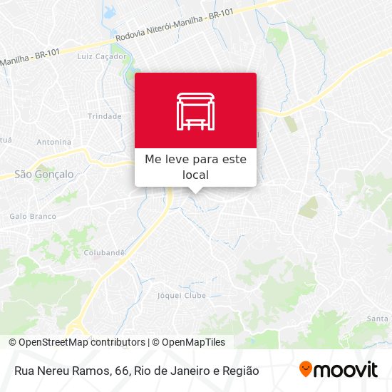 Rua Nereu Ramos, 66 mapa