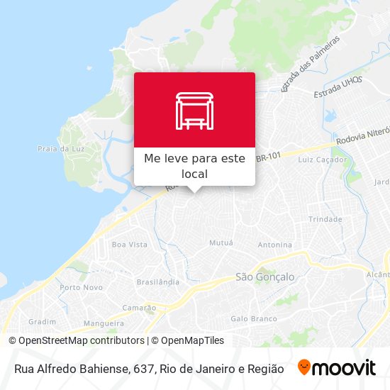 Rua Alfredo Bahiense, 637 mapa