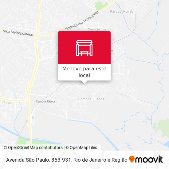 Avenida São Paulo, 853-931 mapa