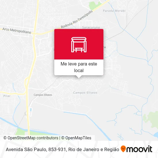 Avenida São Paulo, 853-931 mapa