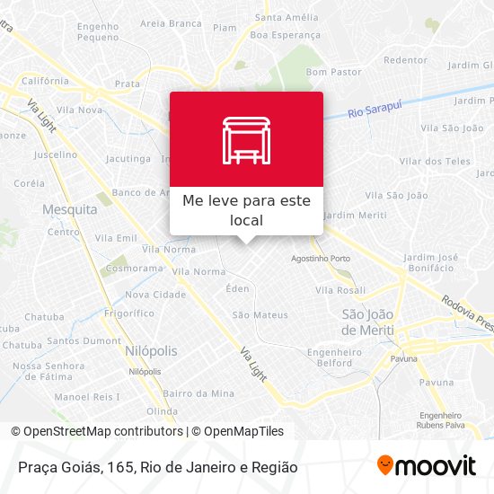Praça Goiás, 165 mapa