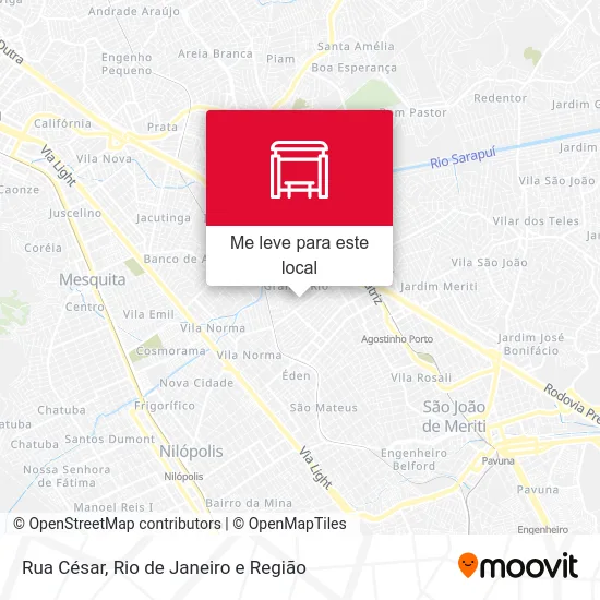 Rua César mapa