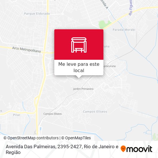 Avenida Das Palmeiras, 2395-2427 mapa