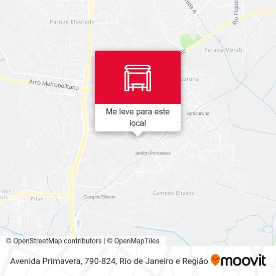 Avenida Primavera, 790-824 mapa