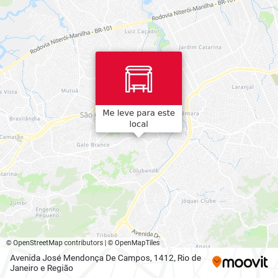 Avenida José Mendonça De Campos, 1412 mapa