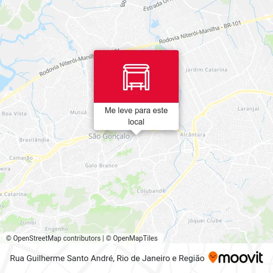 Rua Guilherme Santo André mapa