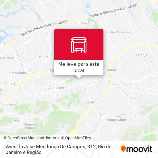Avenida José Mendonça De Campos, 312 mapa