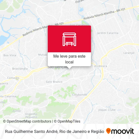 Rua Guilherme Santo André mapa