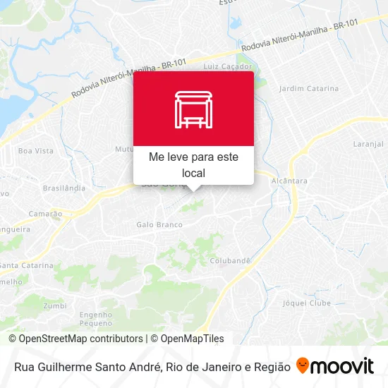 Rua Guilherme Santo André mapa