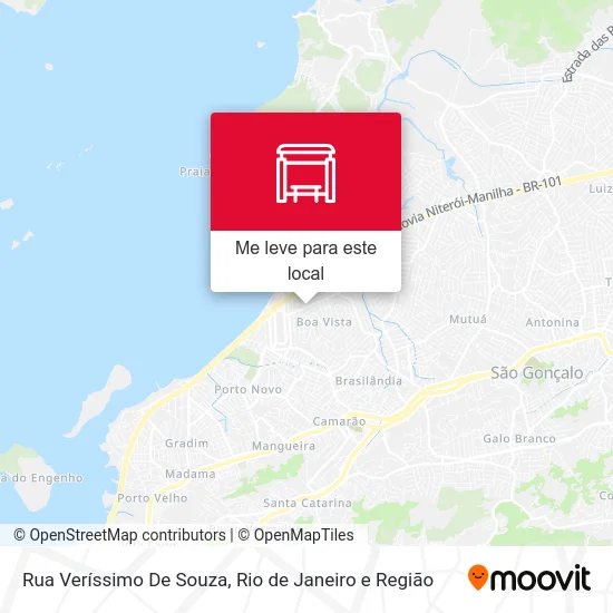 Rua Veríssimo De Souza mapa