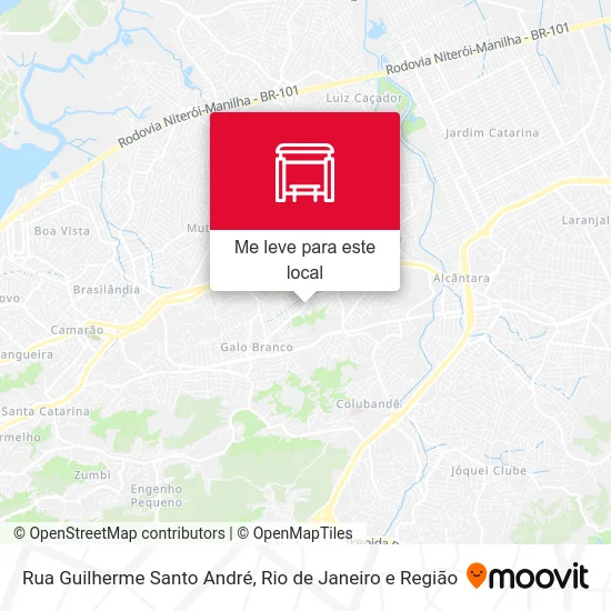 Rua Guilherme Santo André mapa