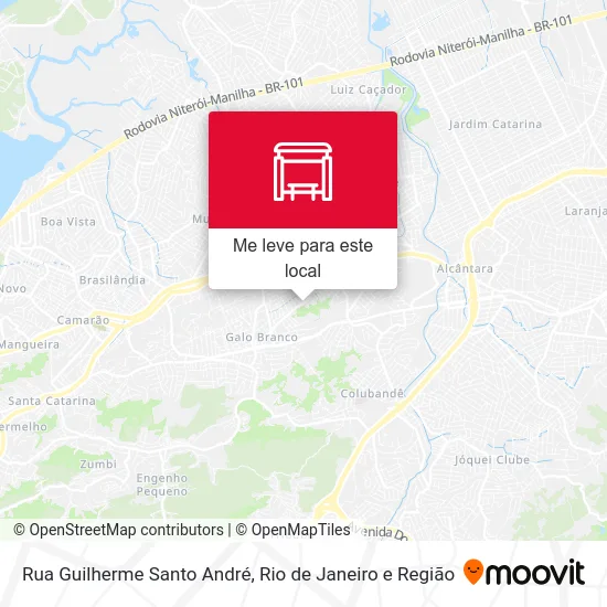 Rua Guilherme Santo André mapa
